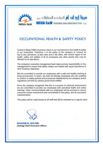 occupational health safety contracting policy mega trading