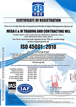 ISO 45001:2018 Certificate